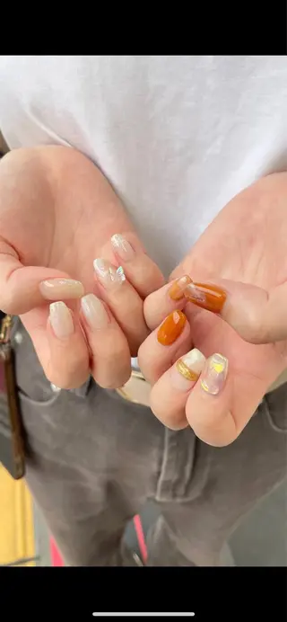 ネイル 楢本 彩耶のネイルデザイン