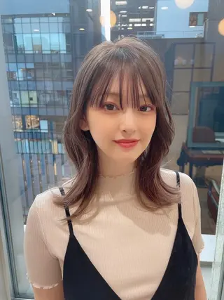 ミディアム 💜 市川 桃子 💜のヘアスタイル