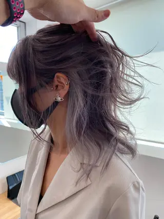 ミディアム カラー JILBLAN京都 ショート/ハイライトのヘアスタイル