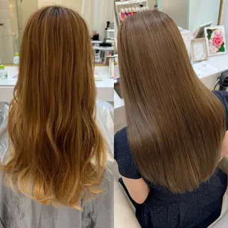 ロング カラー Qmee所属・Shun 透明感カラ ー/似合わせカットのヘアスタイル