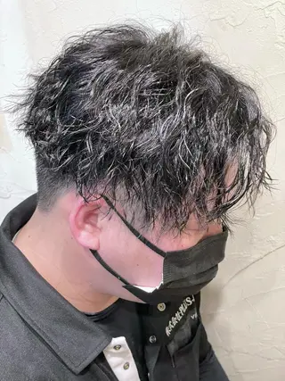 ショート パーマ メンズ メンズ特化/パーマ指 名No.1/百瀬太郎のヘアスタイル