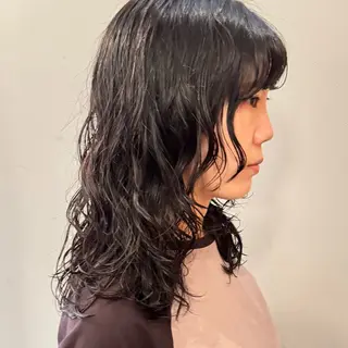 セミロング パーマ 🌿レイヤーボブ/パ ーマ🌿　木梨健太のヘアスタイル