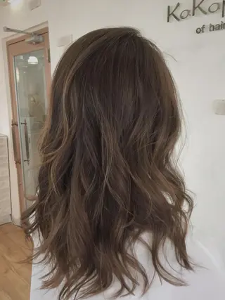 セミロング カラー ハットリ /北習志野のヘアスタイル