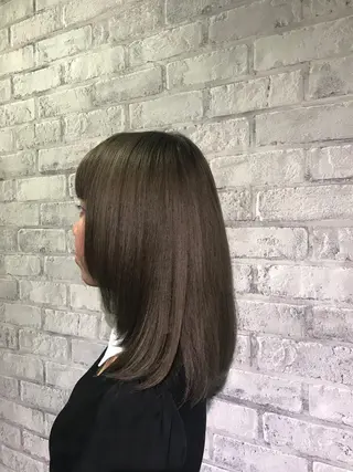 ミディアム カラー Renatus店長 金子裕美のヘアスタイル