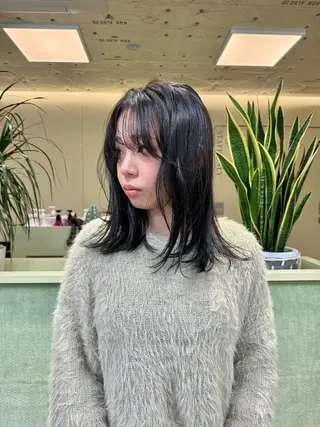 ミディアム カラー KOHNO/ブリーチ なし/透明感カラーのヘアスタイル