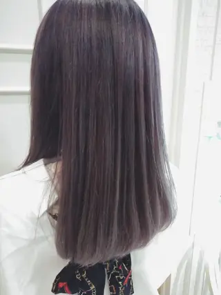 カラー セミロング Blanco 村松 美里のヘアスタイル