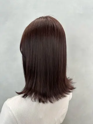 セミロング カラー 🌷モア 🌷暖色カラー・ボブのヘアスタイル