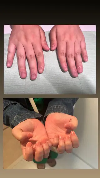 メンズ ネイル 爪ケア/深爪 自爪育成 🐰えむのネイルデザイン