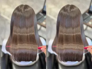 ロング 🚨メンズ曲がる 縮毛矯正りおん🚨のヘアスタイル