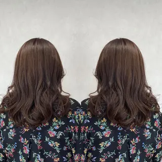 セミロング カラー tocca 💜石田愛結💜のヘアスタイル