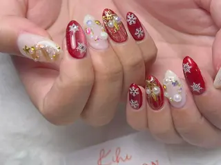 ネイル ユリ🎀長さだし/ パラジェル/持ち込みのネイルデザイン