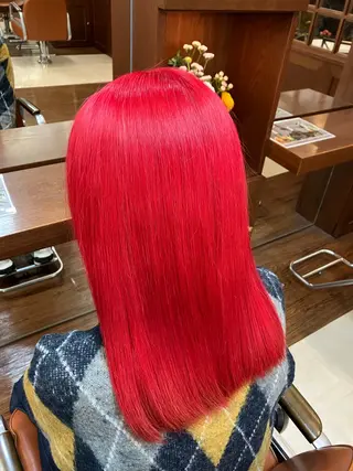 ロング カラー League サトウナツのヘアスタイル