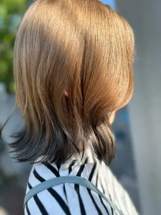 ミディアム カラー 谷 未来美のヘアスタイル