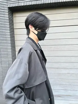 パーマ メンズ ショートボブ縮毛矯正 髪質改善のプロ山道潤のヘアスタイル