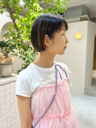 ショート ぱつっとボブ/ショ ート/タカダアスミのヘアスタイル