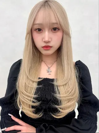 カラー 韓国風ヘアー🇰🇷 カラー✨レオのヘアスタイル