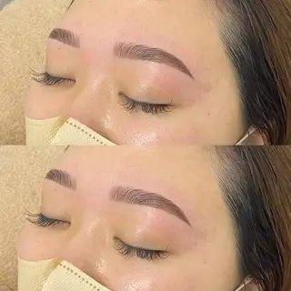 アイブロウ 小笠原🩰 垢抜け眉/束感まつげのマツエク・マツパデザイン