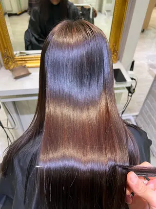セミロング 阿部 泰博のヘアスタイル