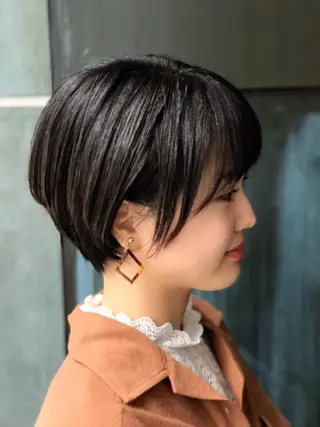 ショート カラー ヘアアレンジ 能登谷 きよのヘアスタイル