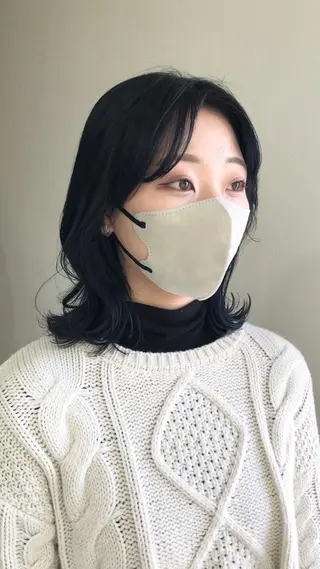 ミディアム 韓国🇰🇷ボブ✂︎ レイヤー✂︎三吉明人のヘアスタイル