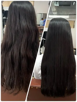 ロング ウシロダ メグミのヘアスタイル