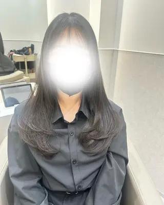 ロング 韓国ヘア nanahaのヘアスタイル