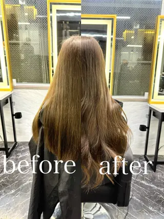 ロング カラー エクステ🩵ブリーチ 韓国ヘア🩵KAEのヘアスタイル