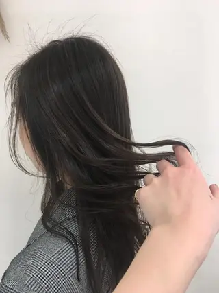 ロング カラー パーマ ヘアアレンジ マツエク・マツパ 💎耳ツボジュエリー ×銀座美容室💎のヘアスタイル