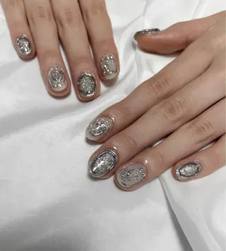 ショート Nailsalon プチ　ラジェムのネイルデザイン