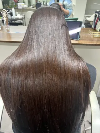 ロング roots hair design 【ルーツヘアデザイン】所属・【艶髪　縮毛矯正】 松原　勇気のヘアスタイル