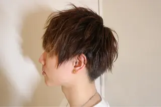 ショート 川畑 大地/波巻きパーマのヘアスタイル