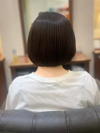 ショート ガレリアエレガンテ名駅店所属・【ショート/ボブ 丸みショート】深萱のヘアスタイル