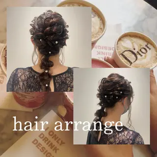 セミロング ヘアアレンジ eN°byyoureshair所属・🎀若者人気No.1 湯川響🎀のヘアスタイル