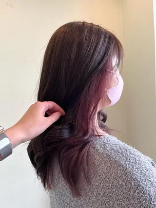 セミロング カラー yuri🌼 NUMBER 天王寺のヘアスタイル