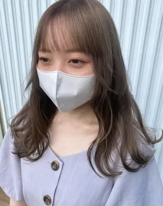 セミロング カラー 高橋 舟太郎のヘアスタイル