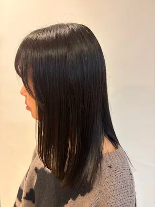 ミディアム 田口 響希のヘアスタイル