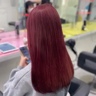 ロング カラー ガーリー♡女の子っぽ ヘア♡ピンクカラー♡のヘアスタイル