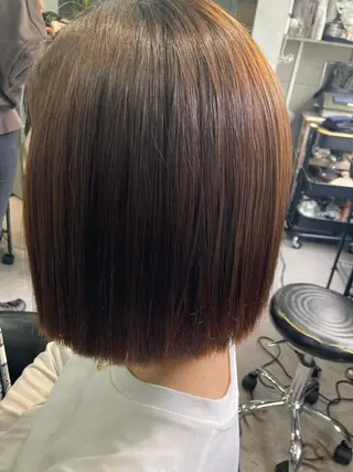 ミディアム 髪質改善☺︎縮毛矯正 ふじい まりんのヘアスタイル