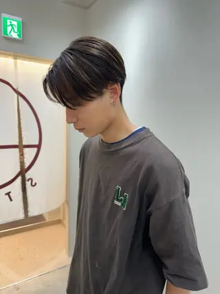 ショート パーマ メンズ 木下 健心のヘアスタイル