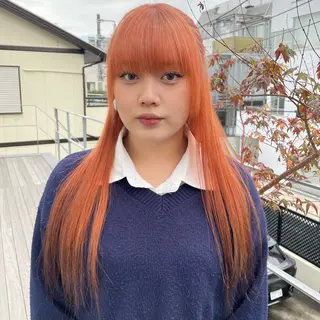 ロング カラー ヘアアレンジ トレンドカラー🥣／ ヘアアレンジ✩.*˚のヘアスタイル