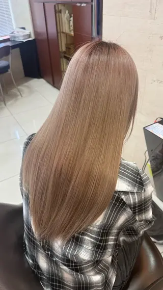 ロング カラー 縮毛矯正モデル募集 ❤️ྀིHINATAのヘアスタイル