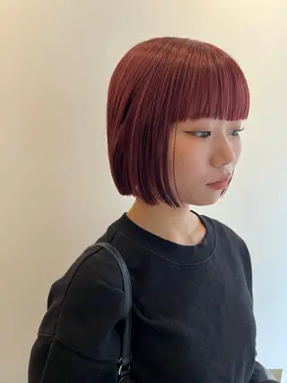 ショート カラー 垢抜けハイトーン×ブ ロウリストAZUKIのヘアスタイル