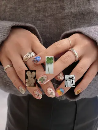 ネイル 3dパーツ/流行り 👧shushu❤️のネイルデザイン