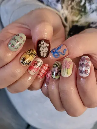 ネイル 3dパーツ/流行り 👧shushu❤️のネイルデザイン