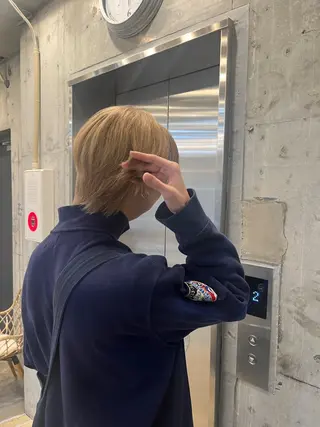 カラー メンズ 友花 暗髪／ナチュラルのヘアスタイル