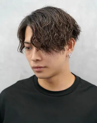 カラー パーマ メンズ CHROM TOKYO ALT所属・神保町メンズno.1 佐々木康介のヘアスタイル
