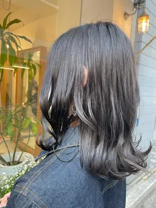 セミロング カラー 福田 千尋のヘアスタイル