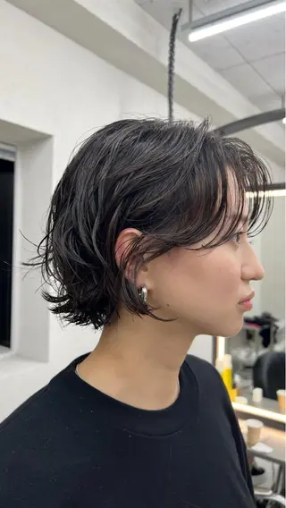 ショート パーマ tricca daikanyama所属・レイヤーカット/ボブ ❄️長尾朋弥❄️のヘアスタイル