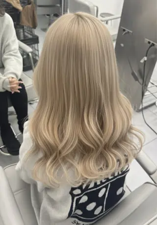 ロング カラー 🐹ブリーチ/ボブ /韓国ヘア/蓮🐹のヘアスタイル