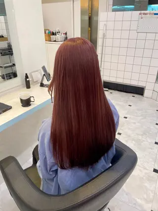 ロング カラー 🍒♡艶髪暖色カラー saaya♡🍒のヘアスタイル